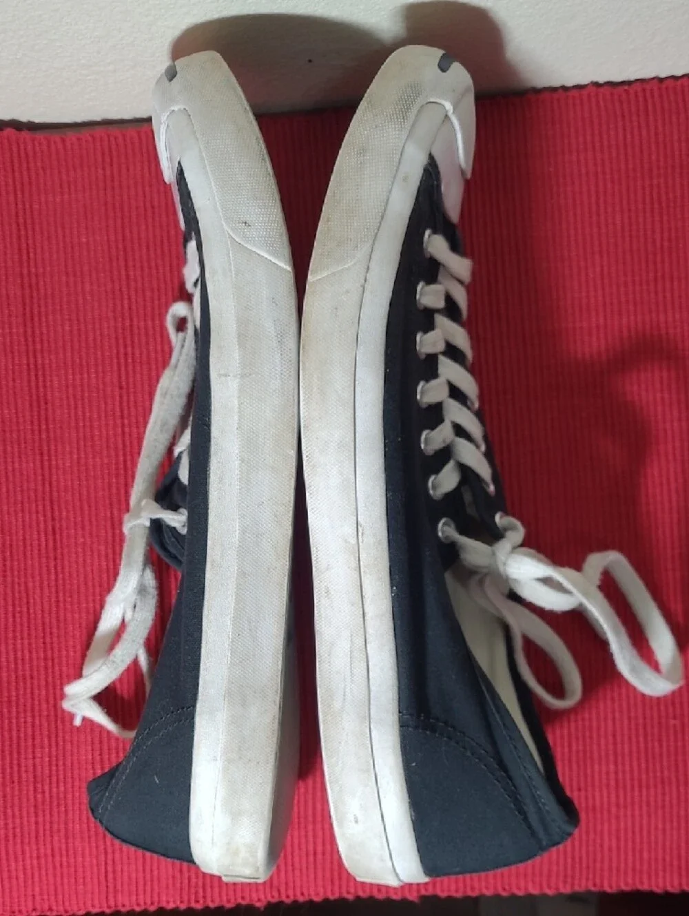 Converse Navy Low-Top Sneakers with White Trim - Picture 8 of 13